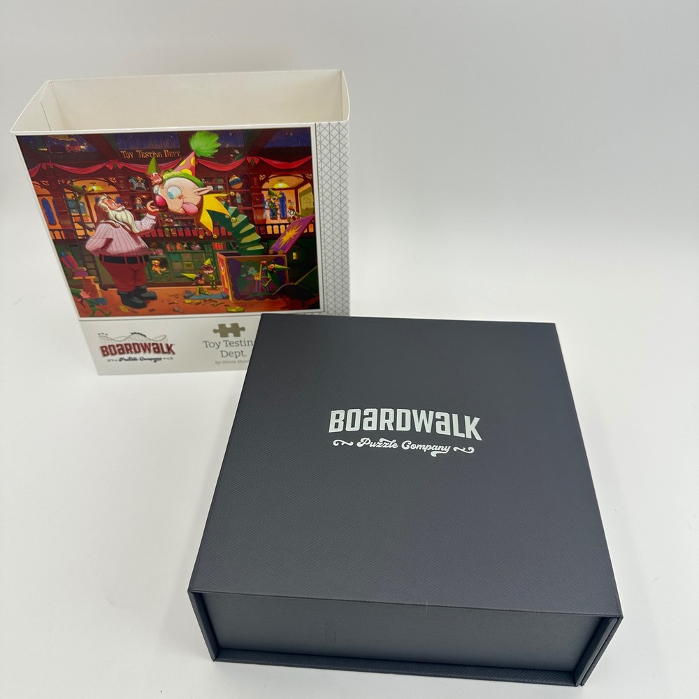 Boardwalk Puzzle Co Toy Testing Dept 500pc Holiday Art Olivia Hunter Sealed NEW - Picture 5 of 7